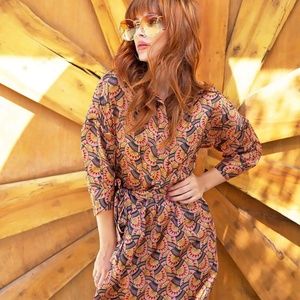 Edeline Abstract Shirtdress